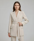 Elegante Dames Blazer Met Ceintuur â€“ Tijdloze Stijl Voor Ieder Moment