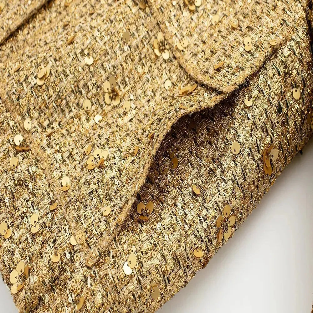 SARAH | Casual Bomberjack Met Gouden Pailletten – Comfort Meets Glamour