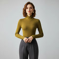 Leona Elegantes Ripp-Rollkragenpullover in Hochwertiger Qualität