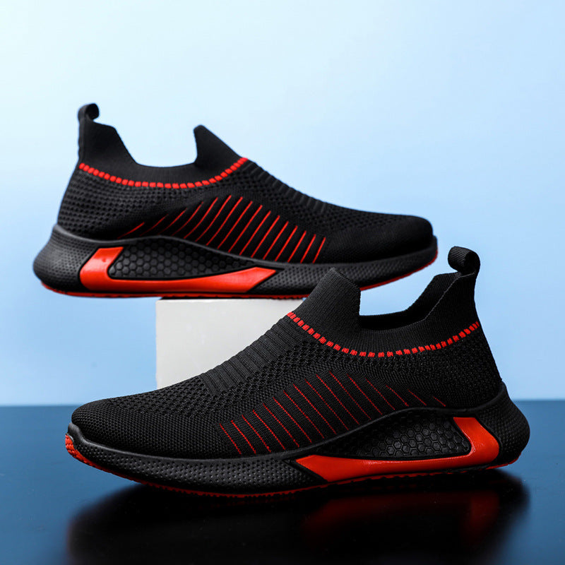 Atmungsaktive Herren Sneaker Mit Streifendesign