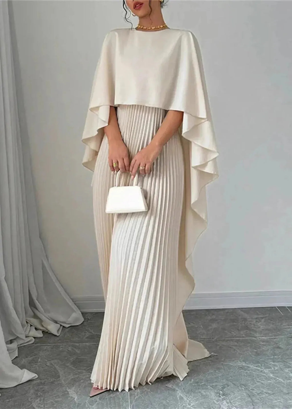 Maxi Jurk – Elegant, Geplooid & Perfect voor Bijzondere Gelegenheden