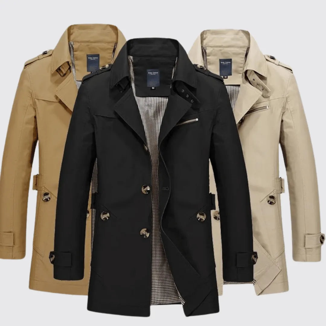 Klassischer Trenchcoat FÃ¼r Herren