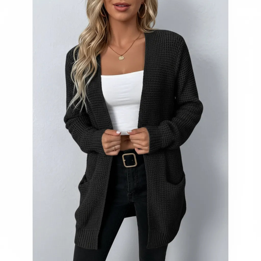 Amelina Zeitloser Strick-Cardigan für Damen