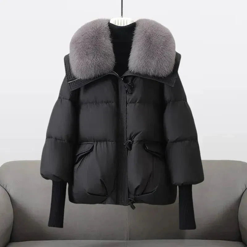Luxe Dames Winterjas Met Brede Bontkraag | Warmte, Klasse & Comfort In Eén