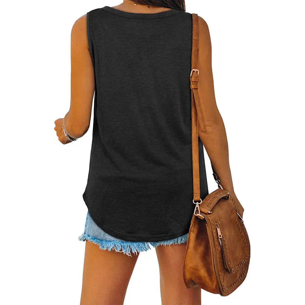 Mckayla Jersey V-Ausschnitt Tank-Top