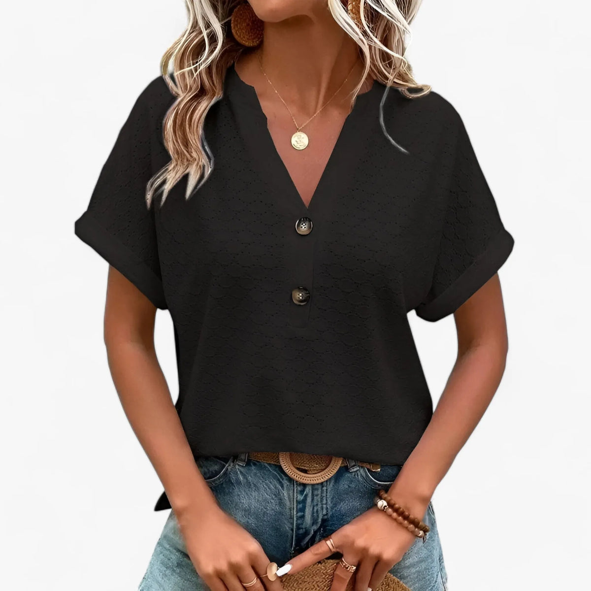 Jacquard-Bluse - Eleganter Komfort fÃ¼r Jeden Anlass
