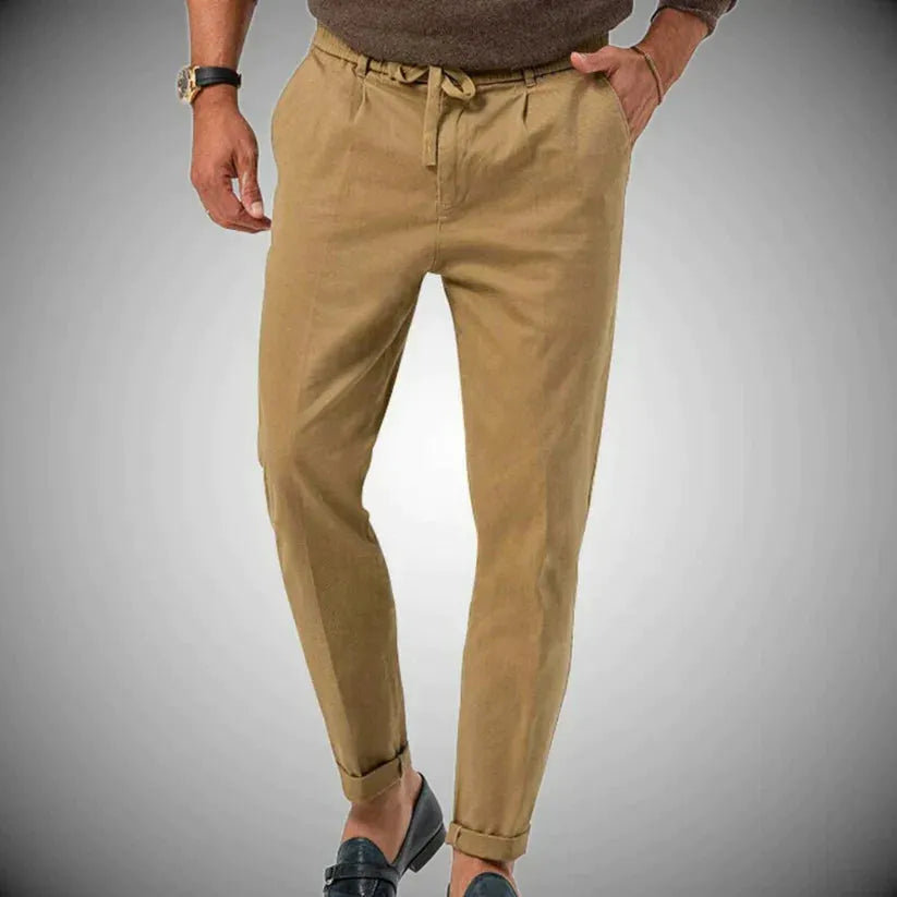 Slim Fit Leinenhose FÃ¼r Herren