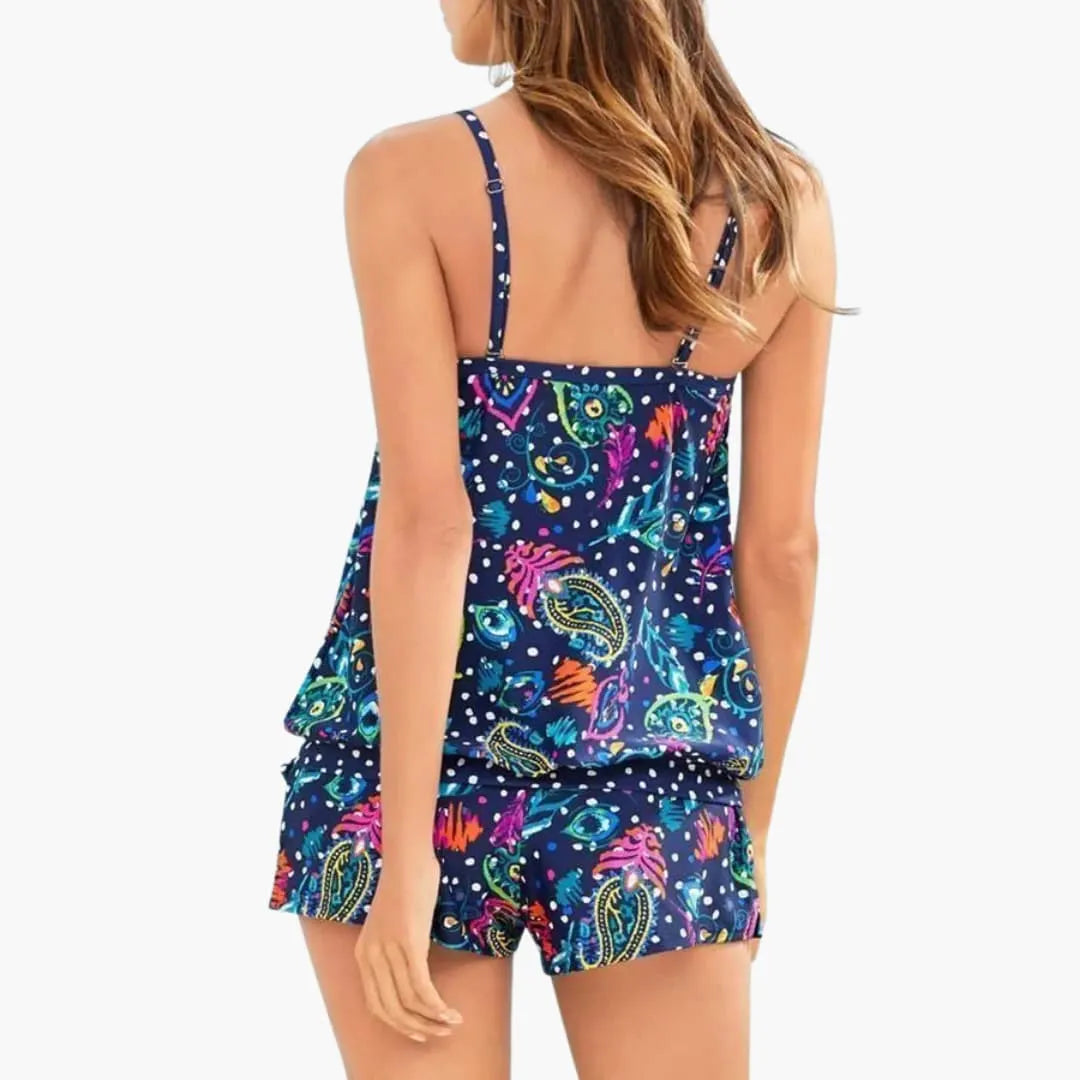 Womenâ€™s Summer Set with Tank Top and Drawstring Shorts