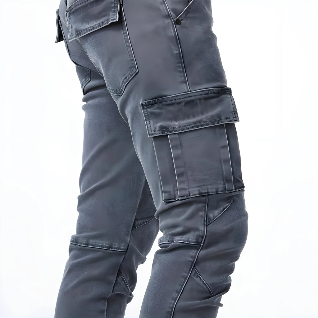Denim Cargo-Hose mit elastischem Bund für Männer