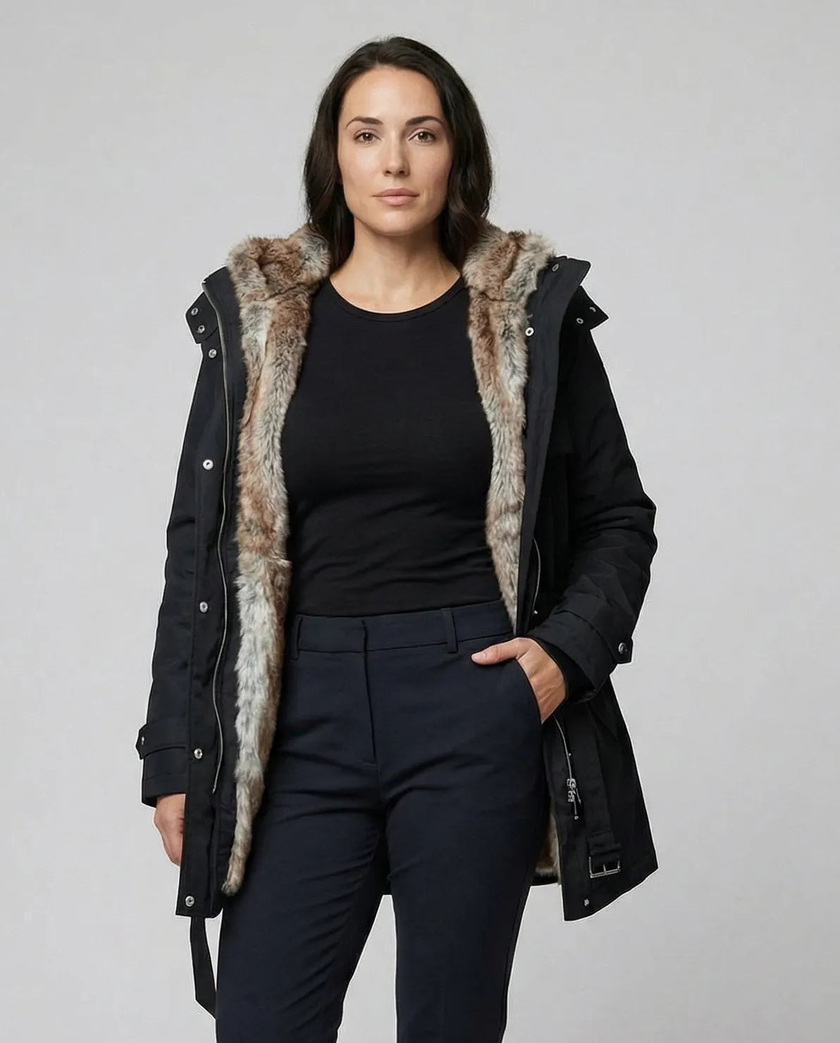 Damen Gefütterte Winterjacke mit elegantem Design & Wärmender Fütterung |