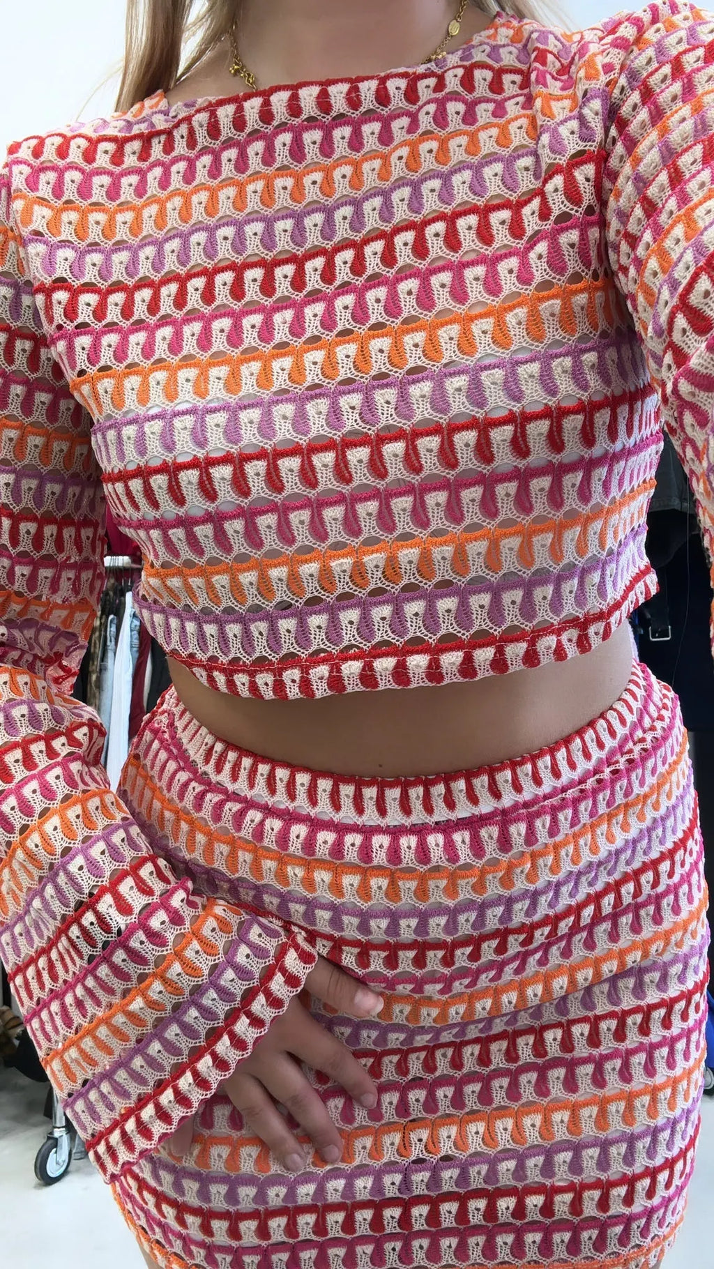 VIONNE | Dames Tweedelige Zomer Set - Getextureerde Top en Rok voor Zomerlooks