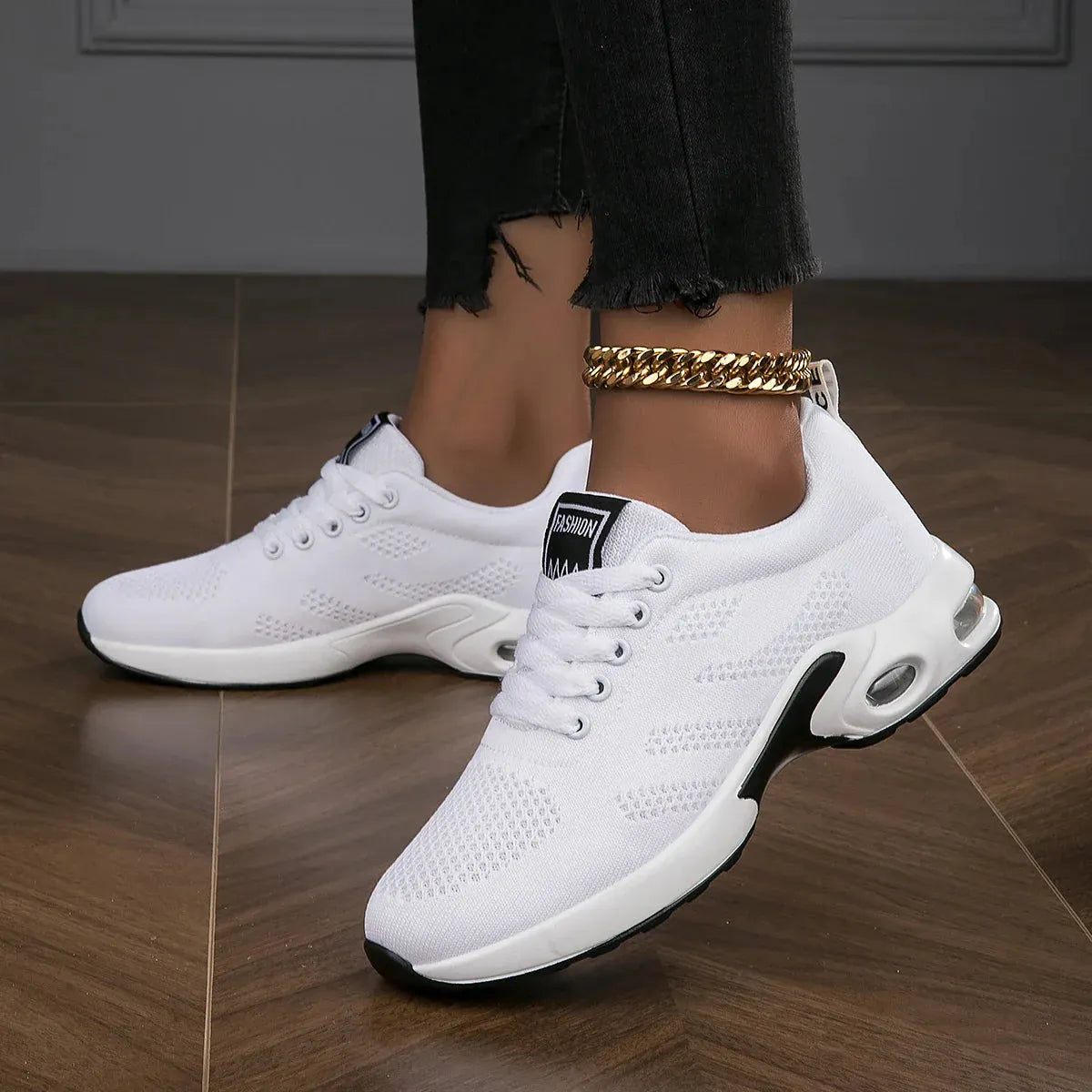 Damen Atmungsaktive Leichte WeiÃŸe Laufschuhe