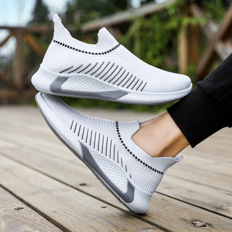 Atmungsaktive Herren Sneaker Mit Streifendesign