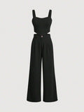 Conjunto Feminino Alfaiataria Preto CecÃ­lia