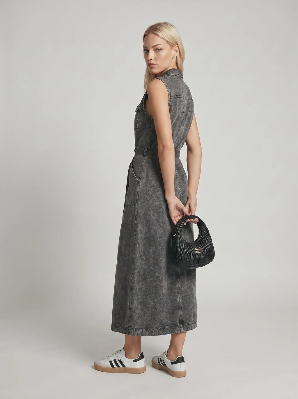 Robe longue en jean Lola