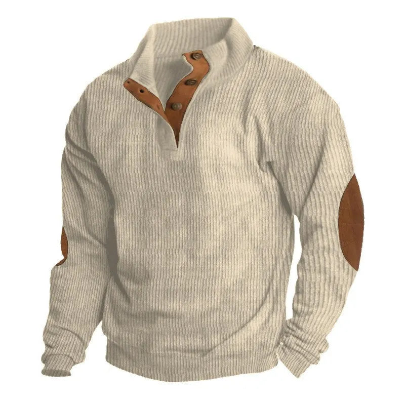 Strukturierter Ripp Herrenpullover