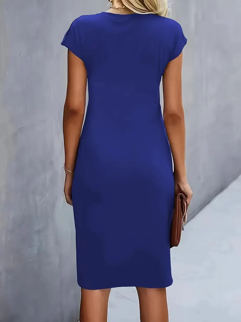 Caelyn | Midi Dress with Draping