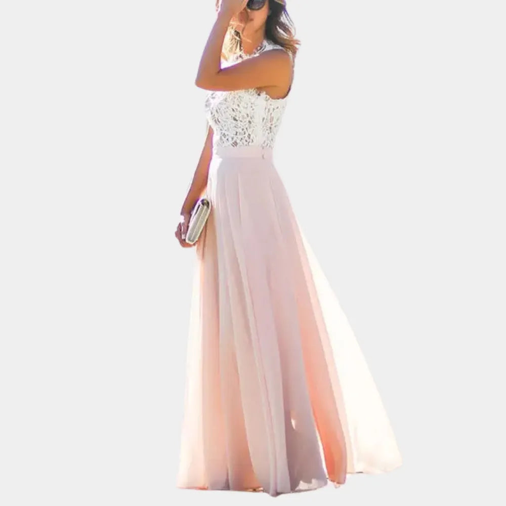 Elegantes Damenkleid Mit Spitze