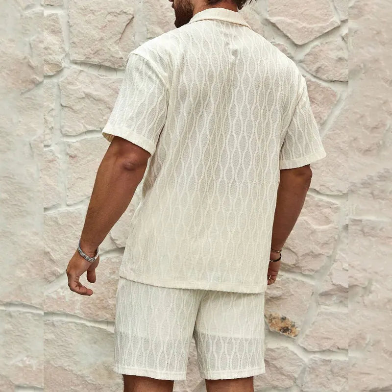 Set Herren Sommer mit Hemd und Shorts