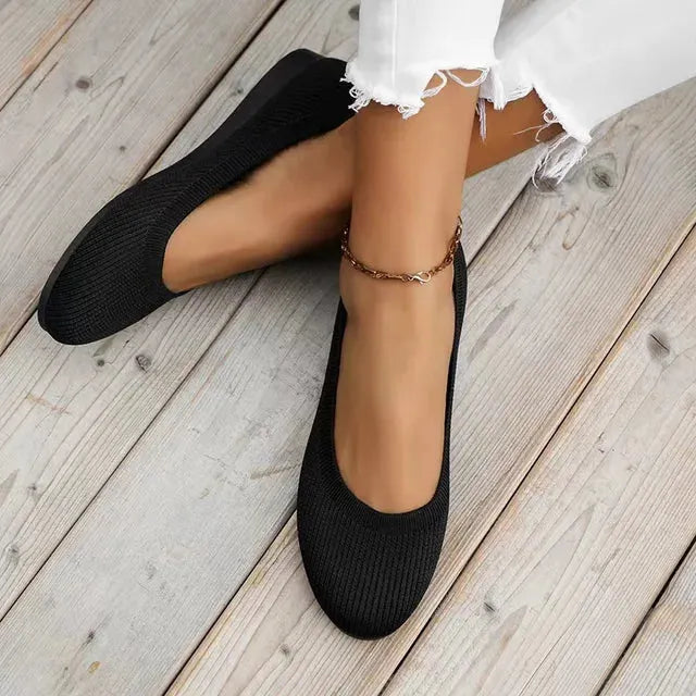Veronicaâ„¢ - Ballettschuhe aus Strick fÃ¼r Frauen