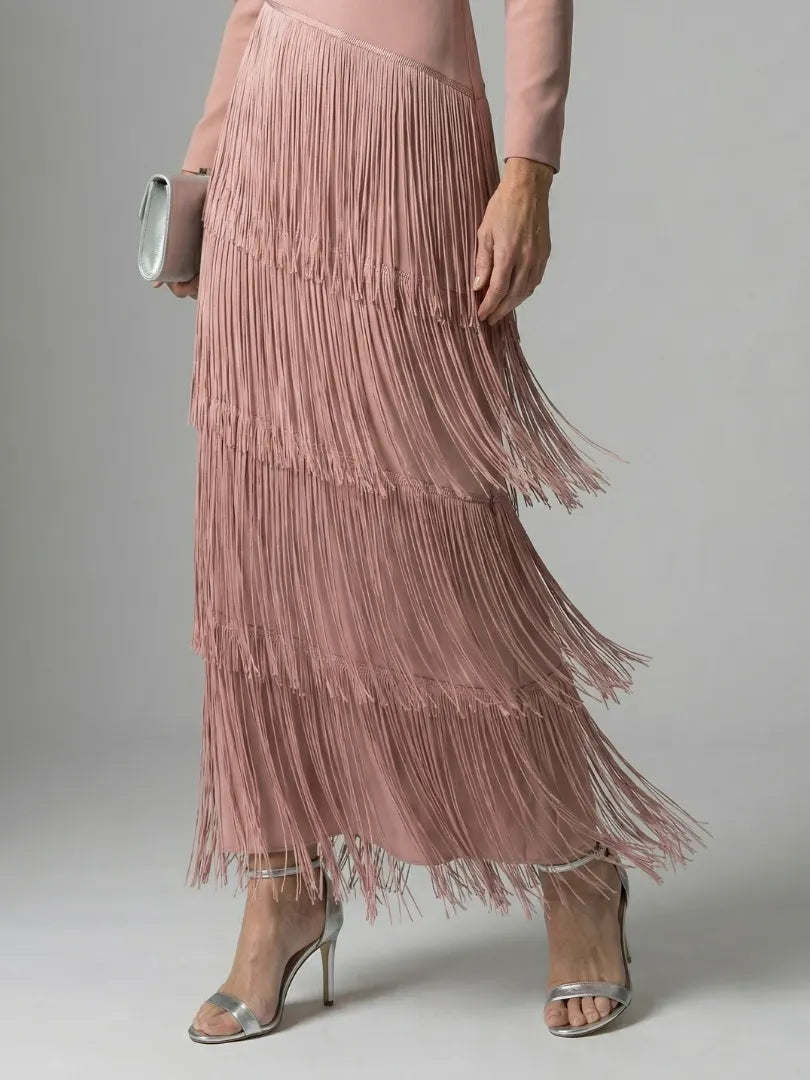 Noren | Fringe Layer Midi Dress