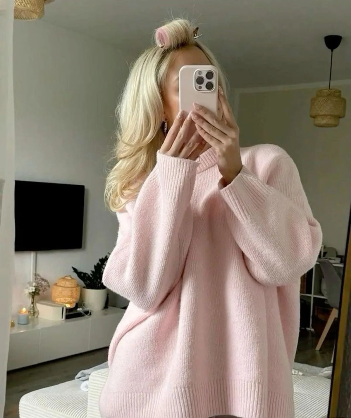 NOAH | Oversized Dames Sweater Roze – Zacht, Trendy & Perfect Voor Koude Dagen