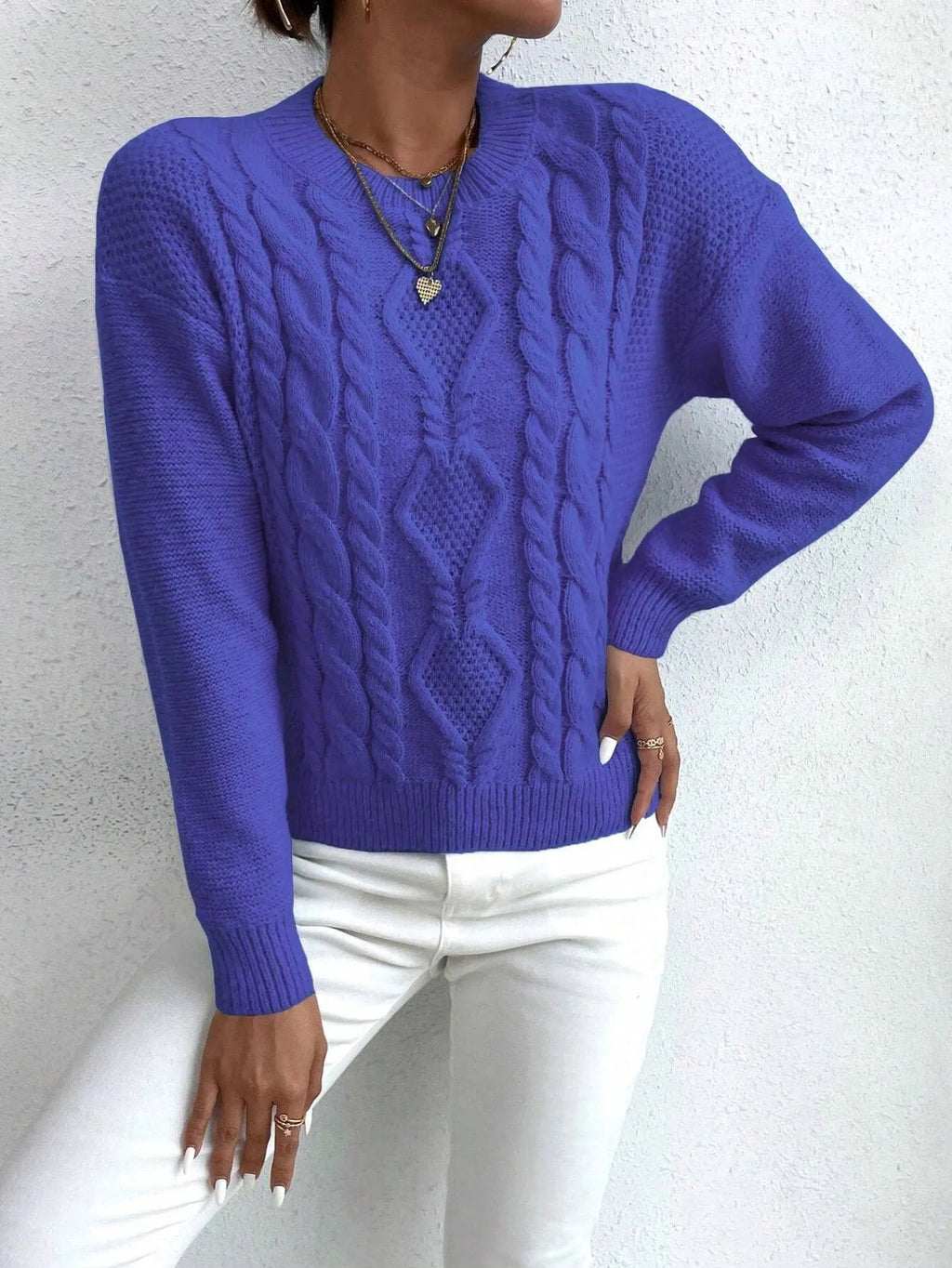 SuÃ©ter Feminino Tricot Gabyelle Azul
