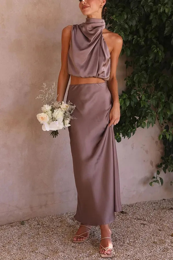 Ivona - Elegant Sæt med Maxinederdel
