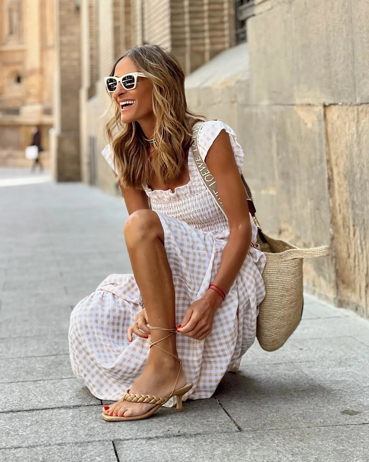Kleid | Gesteppt Oberteil, Rock | Sommer