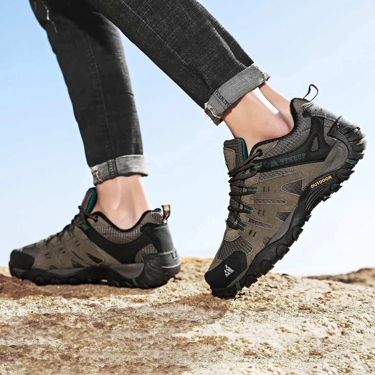 Niedrig Wasserabweisende Wanderschuhe Mit Robuster Sohle Für Herren
