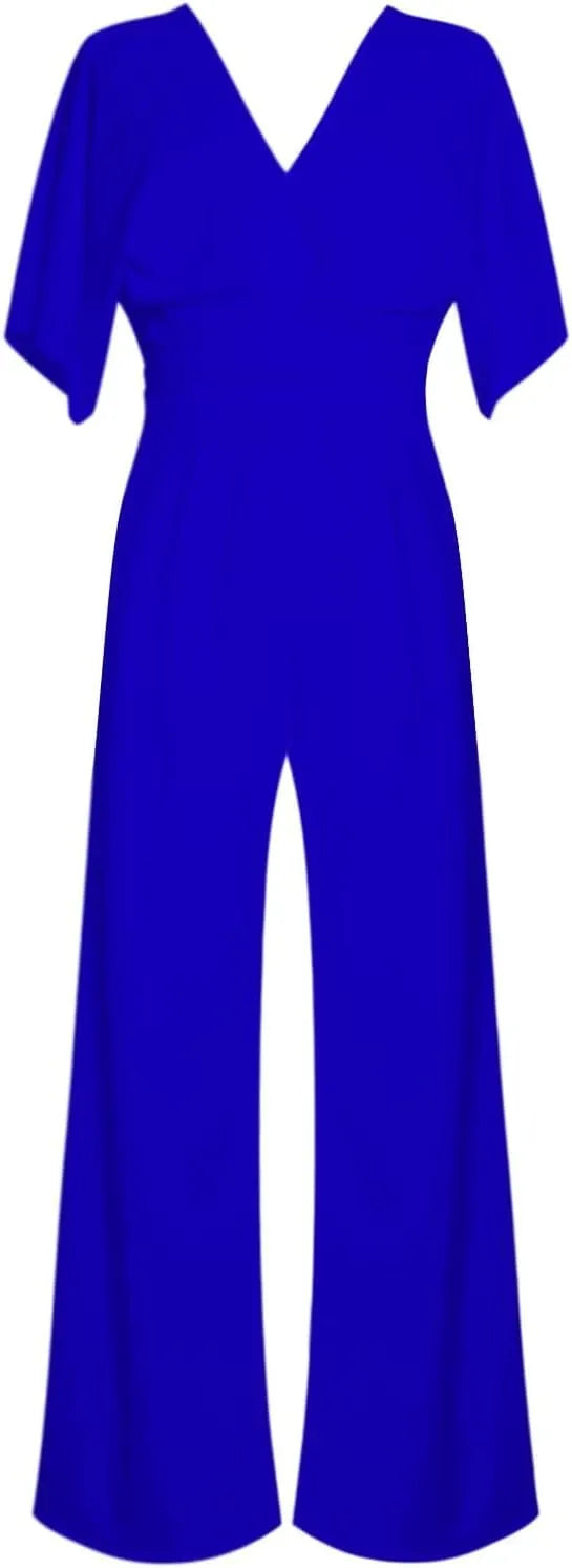 Eleganter Jumpsuit mit V-Ausschnitt