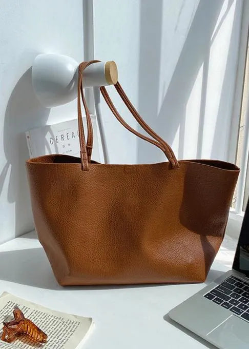 Large Leather Shopper Bag