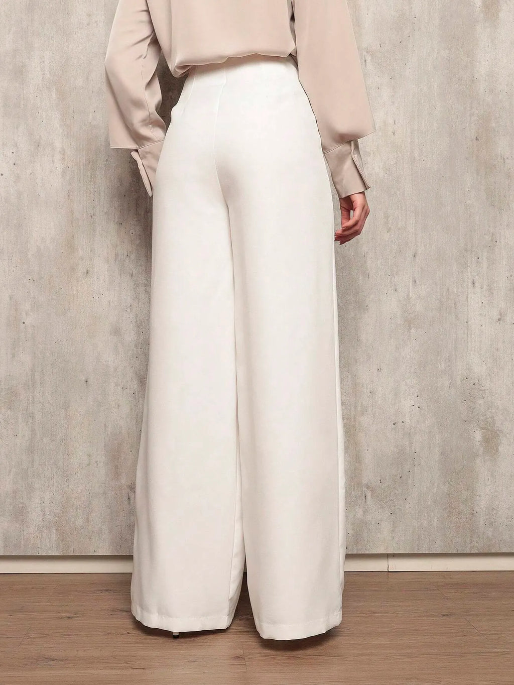 CalÃ§a Feminina Alfaiataria Pantalona Branco