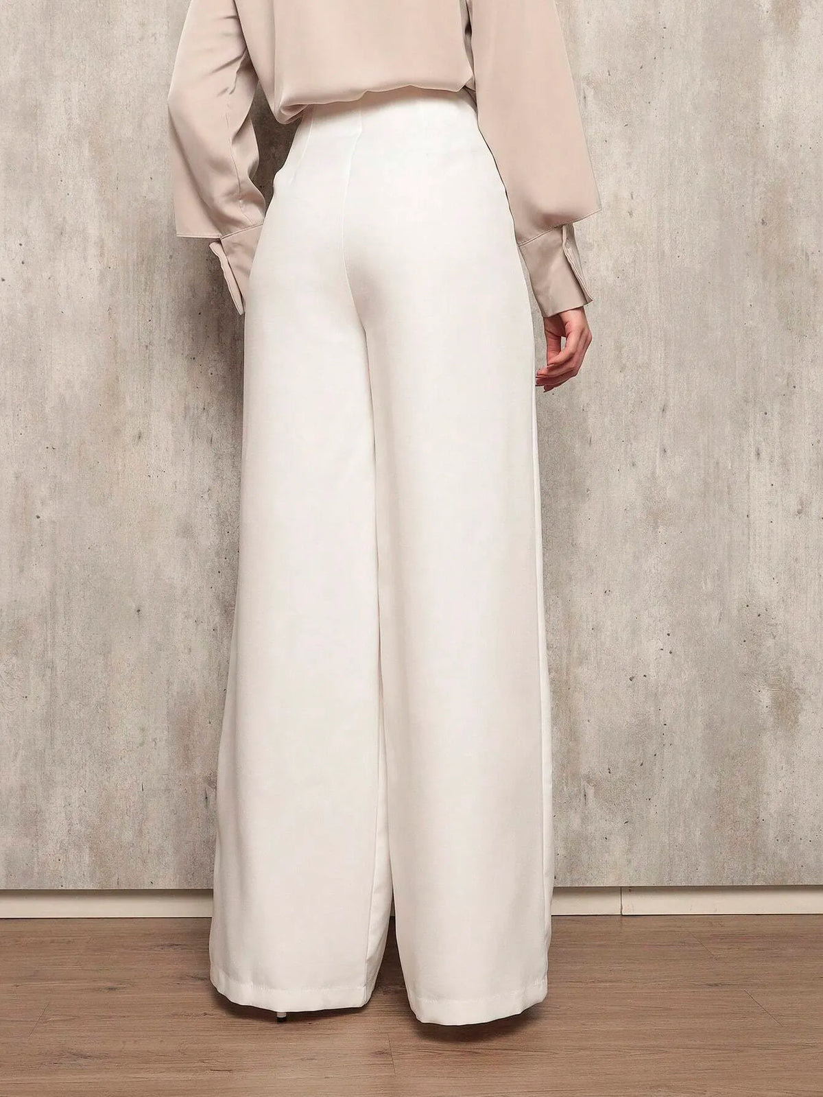 CalÃ§a Feminina Alfaiataria Pantalona Branco