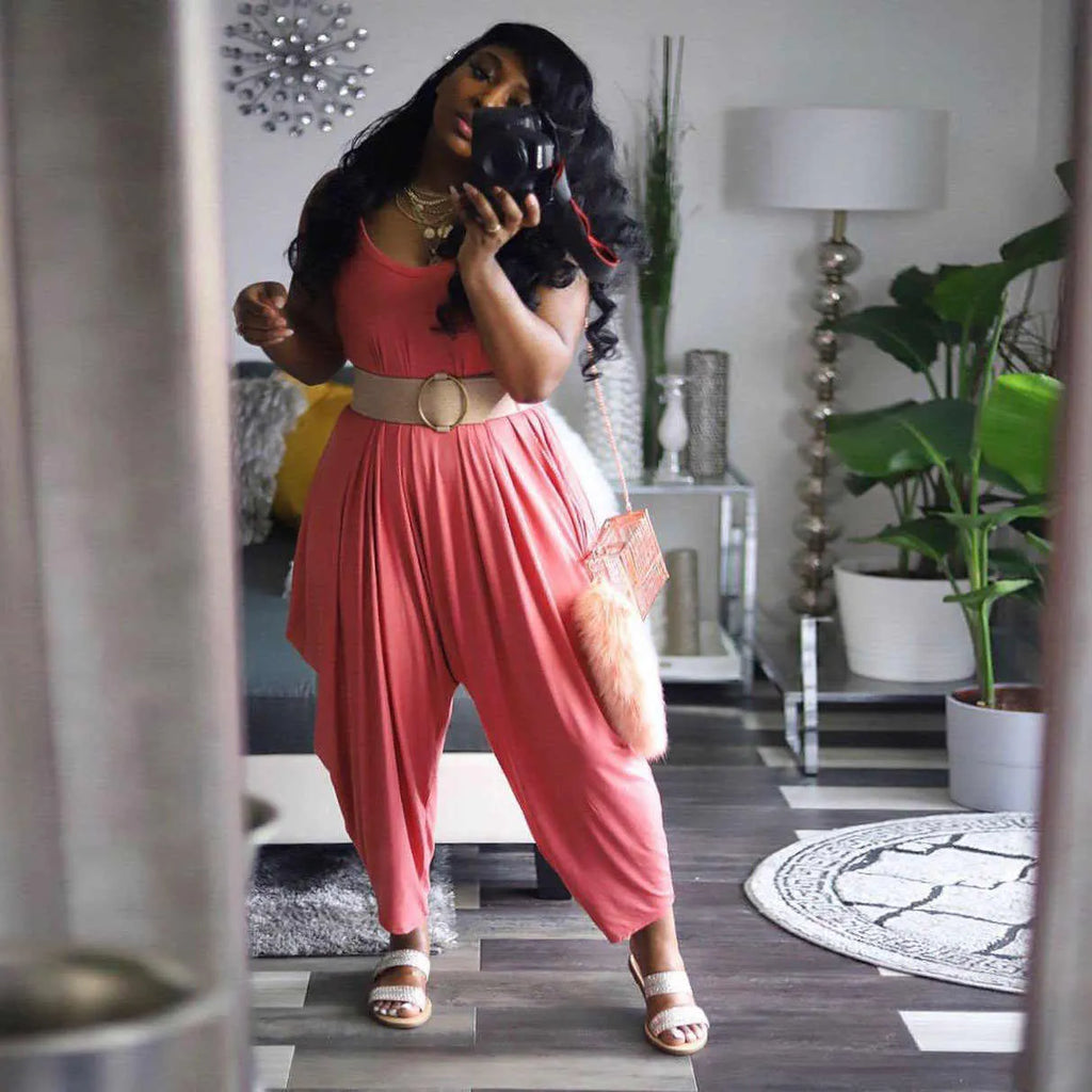 Thin Strap Loose Jumpsuit