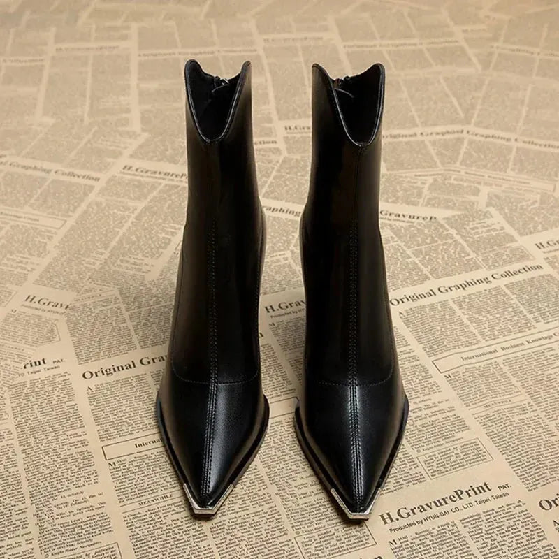 Beryl | Leather Ankle Boots