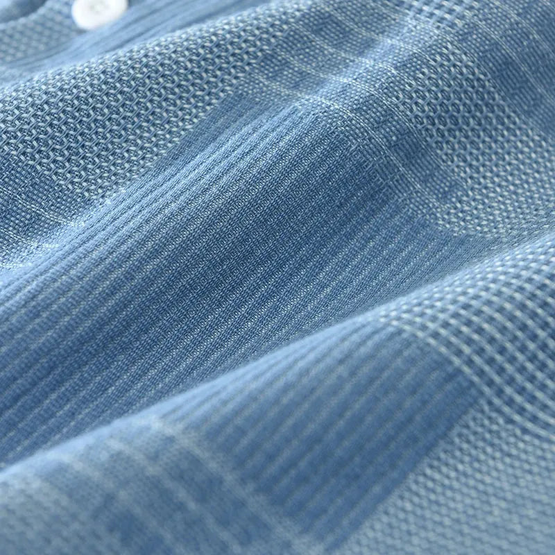 Herren Patchwork Hemd – Atmungsaktiv & Stilvoll