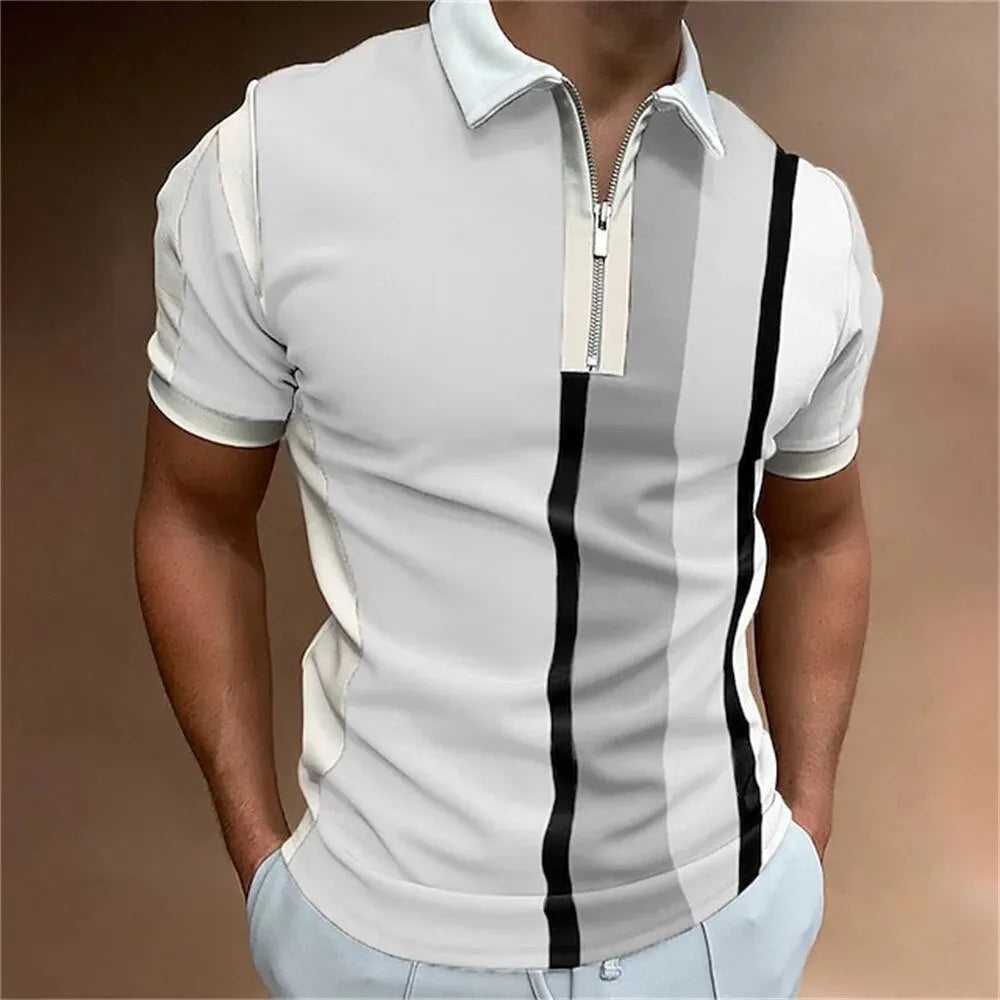 - Gestreiftes Polohemd