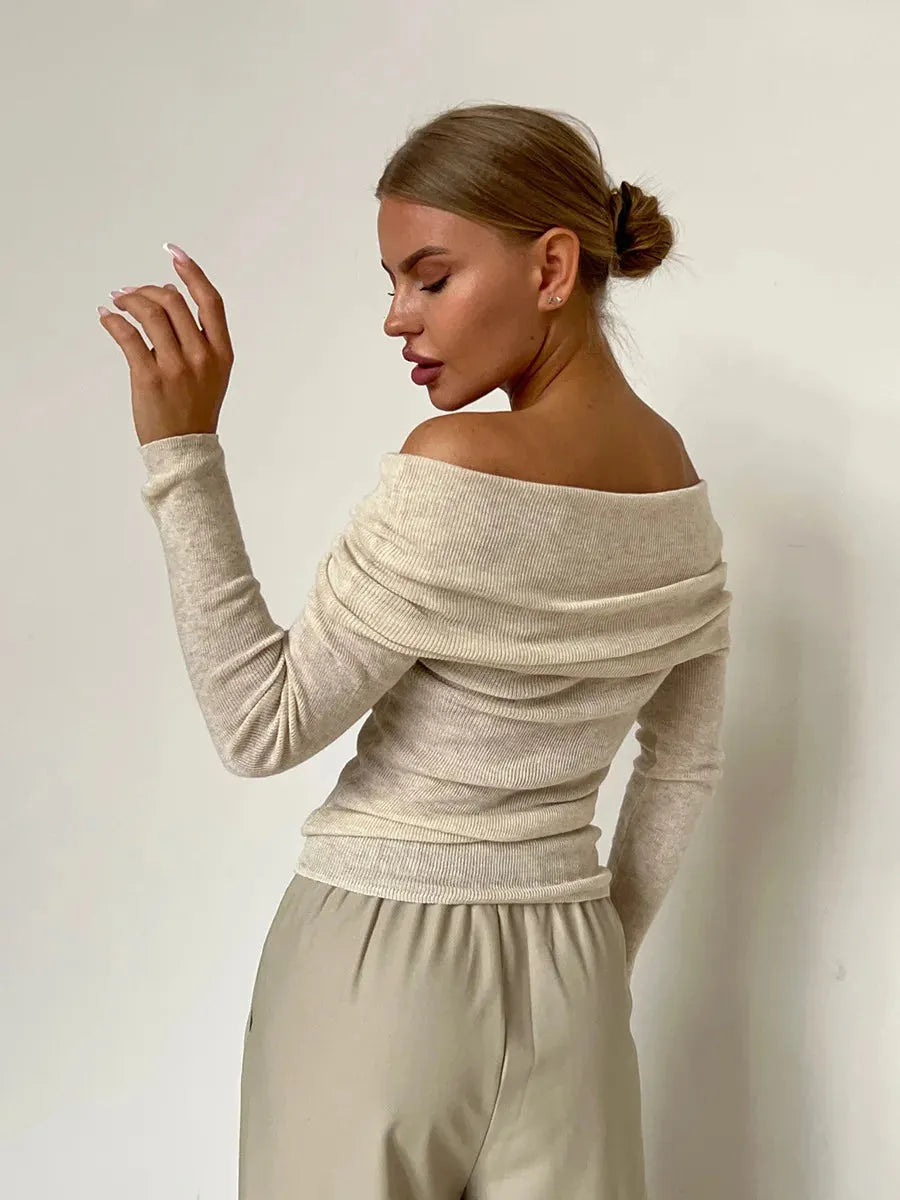 Malou | Off-Shoulder Ribbed Top