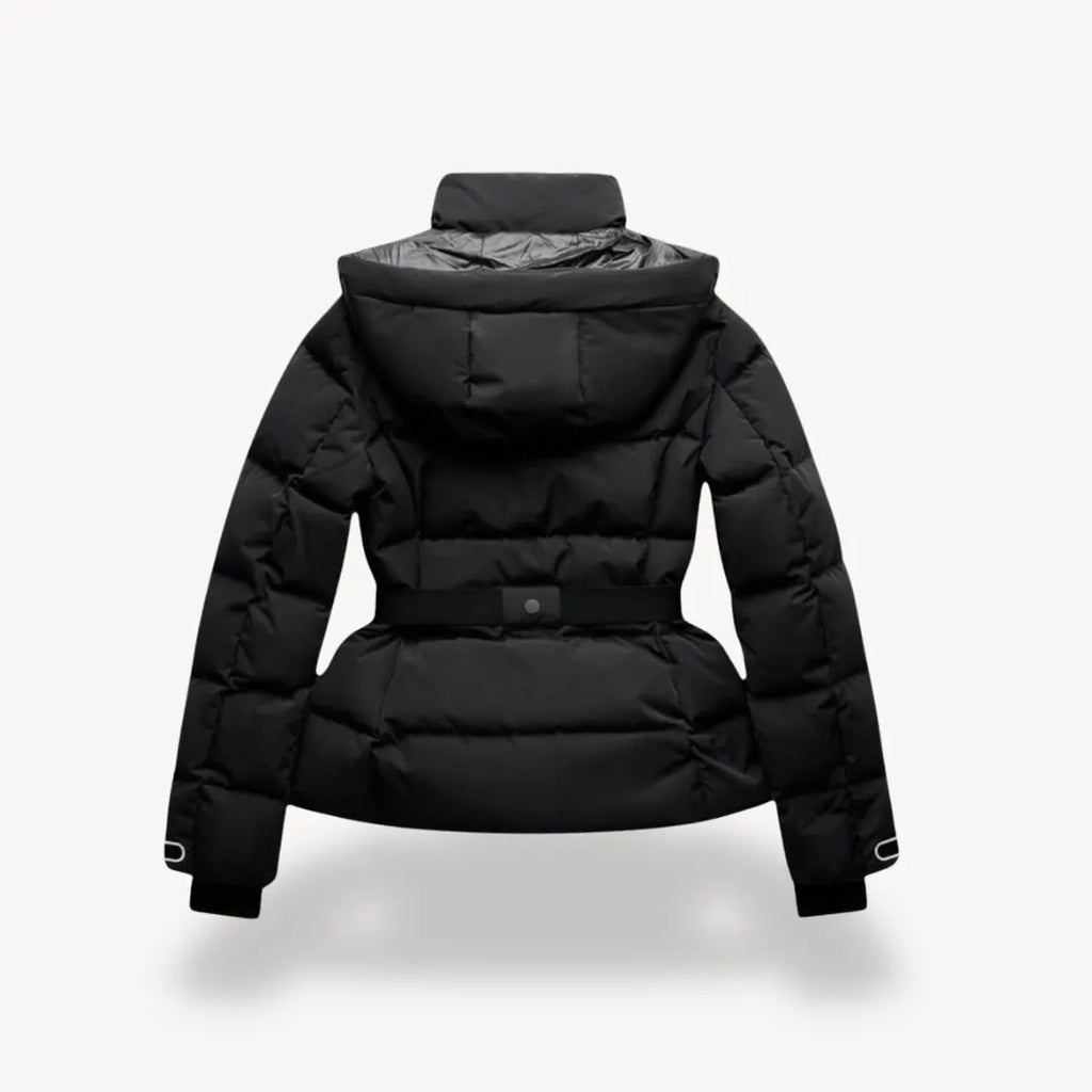 Dames Gewatteerde Puffer Jas Met Taille Riem â€“ Warmte, Luxe En Stijl In EÃ©n Jas