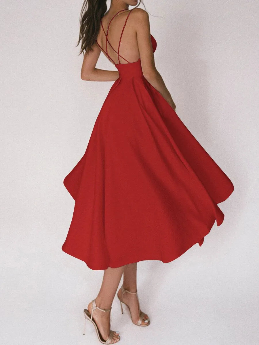 Grace Das elegante TrÃ¤gerkleid mit V-Ausschnitt