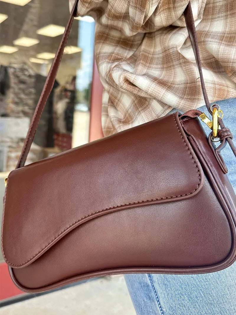 JANITA | Dames Schouder Tas Met strak & Golvend Design - Veelzijdig, Luxe & Modieus