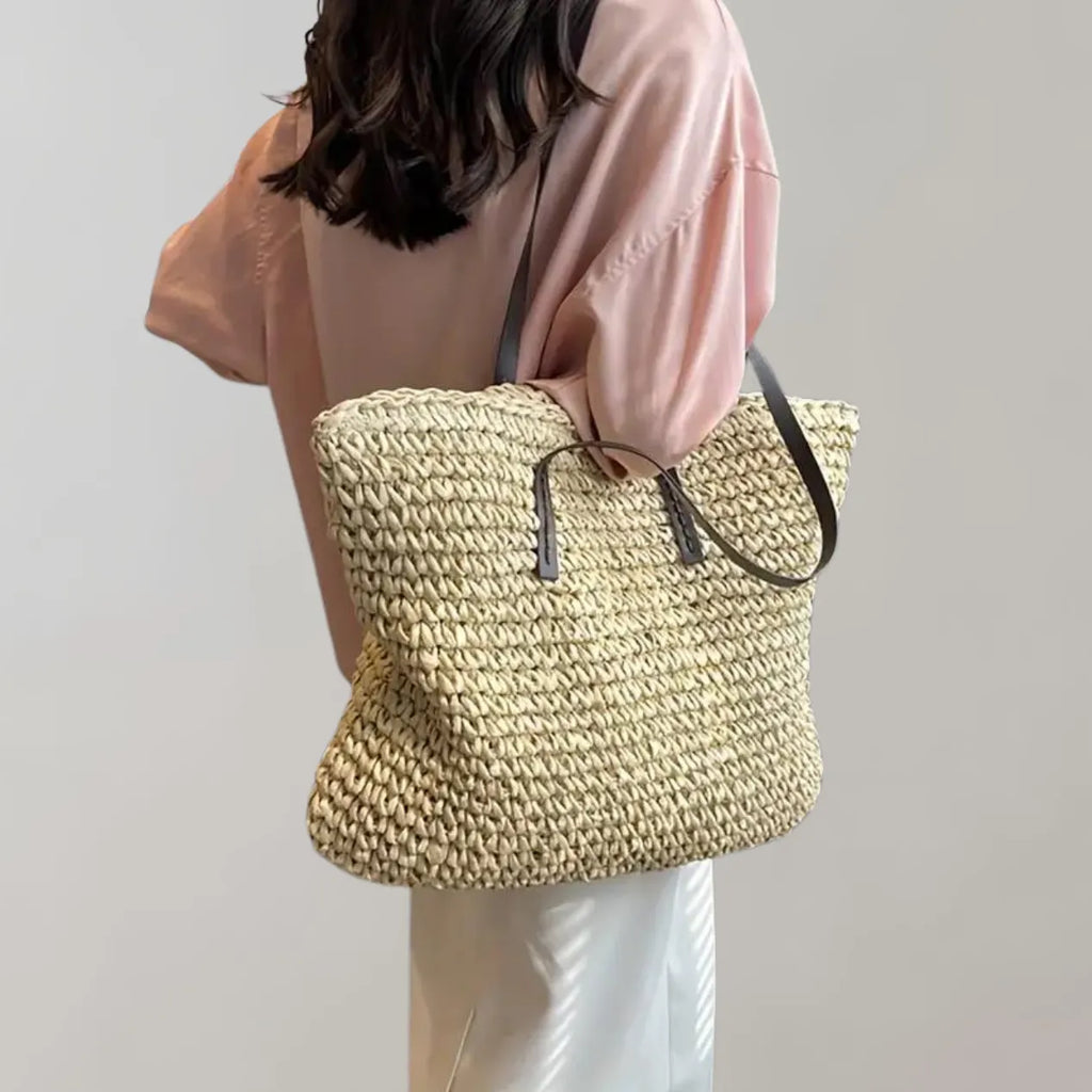 - große gewebte Tragetasche Tasche im Bohemian-Beachy-Stil