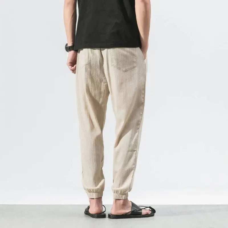 Herren Sommer Hose In Beige