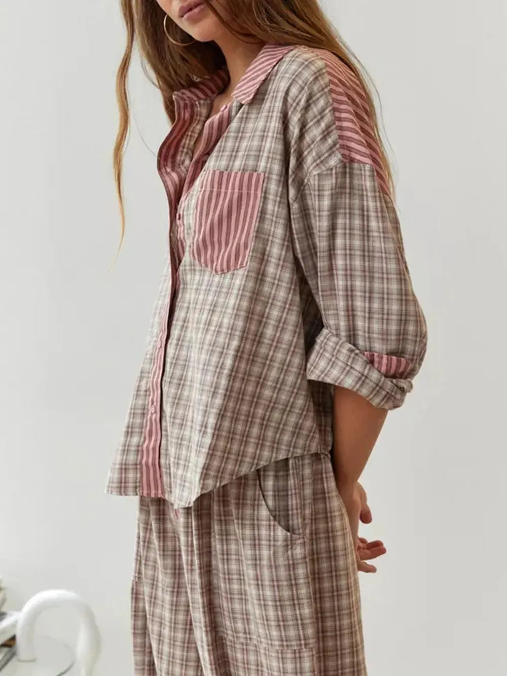 Viktoria - 2-teiliges lÃ¤ssiges Pyjama-Set