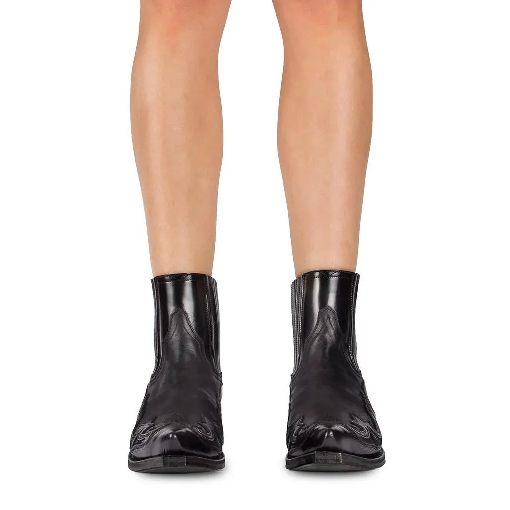 NOX | Modieuze Korte Leren Cowboy Laarsjes Voor Dames - Stoer, Modieus & Comfortabel