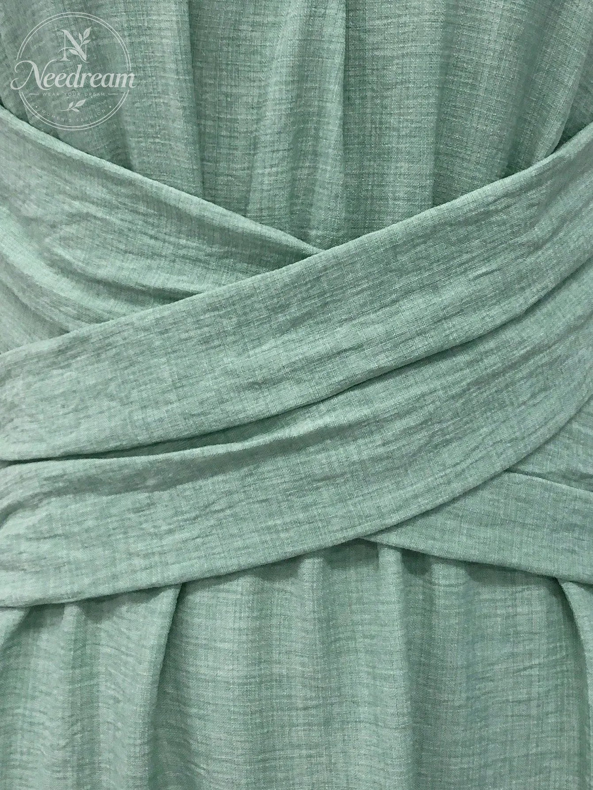 Women's Casual Sage Green Sleeveless Dress